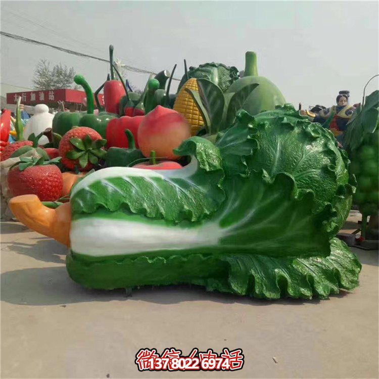 玻璃鋼仿真白菜雕塑，為您的園林戶外添彩