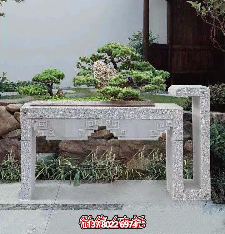 大理石浮雕雕塑花架景觀盆景，精致的別墅室內景觀裝飾