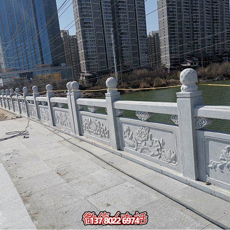 戶(hù)外公園景區(qū)大理石花崗巖石雕圍欄擺件